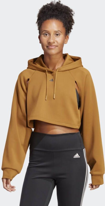 Adidas Hiit Aeroready Crop Training Dames Hoodies