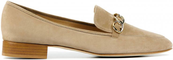 Brunate Dames Leren Instapschoenen