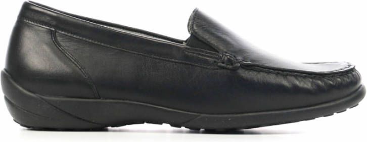 Waldlaufer 640004 comfort leren mocassins zwart