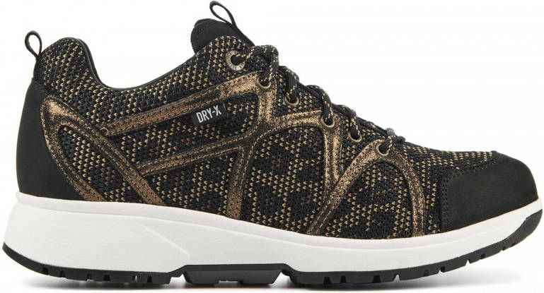 Xsensible 40202.1 Stockholm Black Leopard H Wijdte Veterschoenen