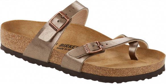 Birkenstock Women's Mayari BF Sandalen Normal, bruin/beige