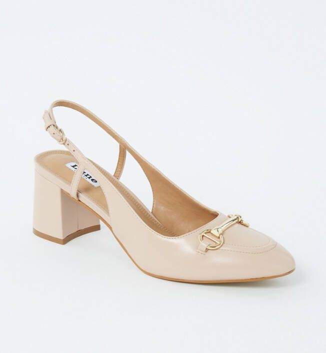 Dune London Cassie slingback van leer