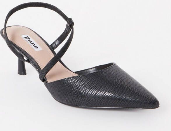 Dune London Citrus slingback van leer