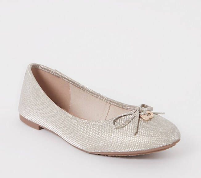Dune London Hallo ballerina van leer