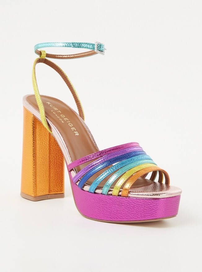 Kurt Geiger Pierra platform hoge hak sandalen , Roze, Dames