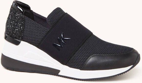Michael Kors Sportschoenen Felix Sportschoenen , Zwart, Dames