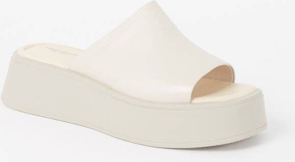 Vagabond Courtney Platform slipper van leer
