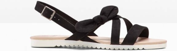 bpc bonprix collection Sandalen, zwart, imitatiesuèdeleer