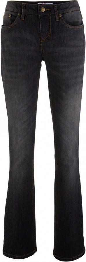 John Baner JEANSWEAR Stretchjeans BOOTCUT, zwart