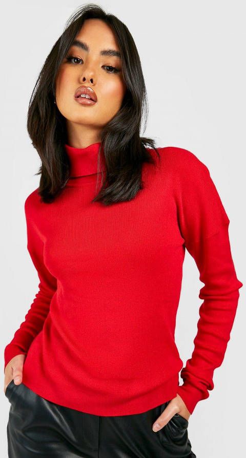 boohoo Basic Coltrui, Red