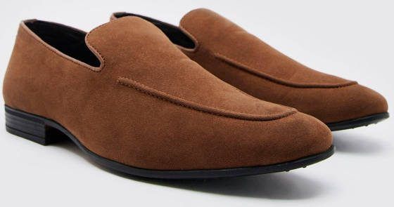 boohoo Nep Suè, de Loafers, Tan
