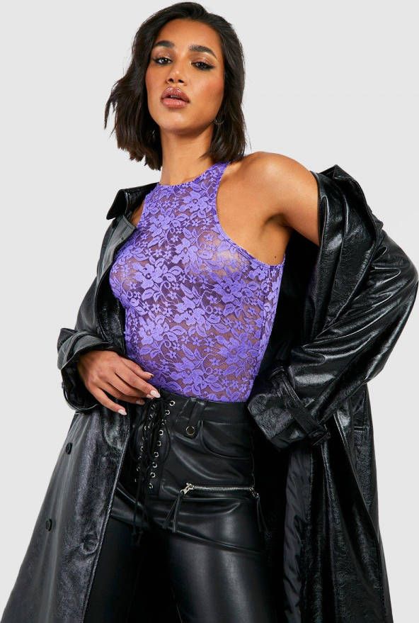 boohoo Kanten Hemdje, Purple