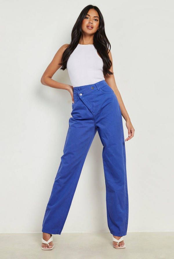 boohoo Losse Spijkerbroek, Purple