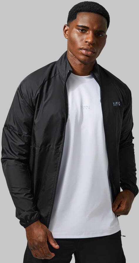 boohoo Man Active Matte Trainingsjas, Black