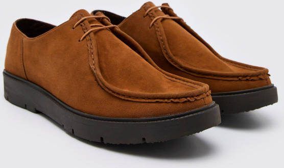 boohoo Nep Suè, de Derby Schoenen, Tan