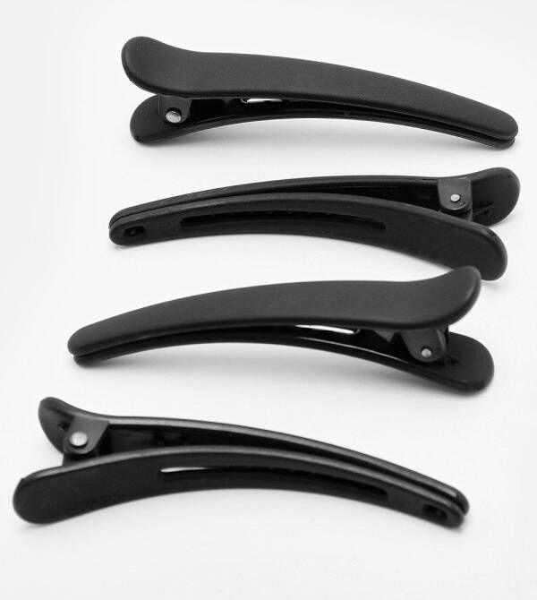 boohoo Sectie Haarclips(4 Stuks ), Black