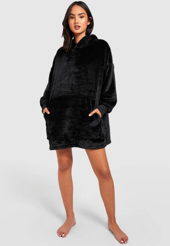 boohoo Super Zachte Oversized Lounge Hoodie, Black