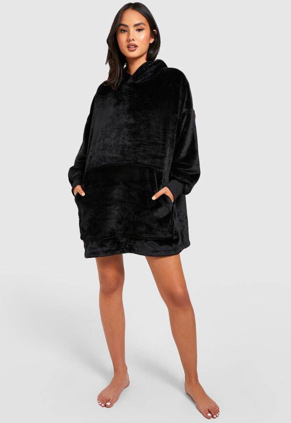 boohoo Super Zachte Oversized Lounge Hoodie, Black