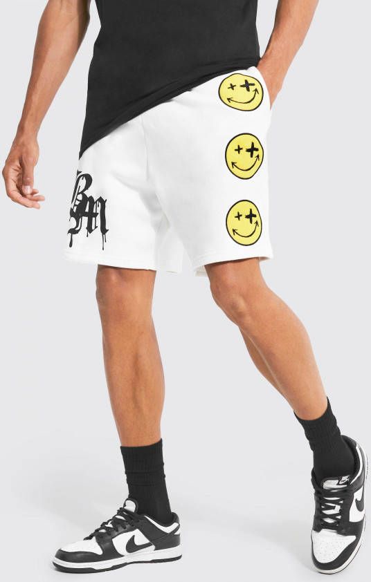 boohoo Tall Jersey Bm Shorts, Ecru