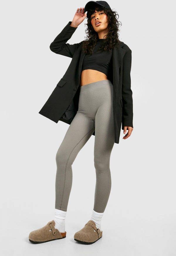 boohoo Vilten Klompen, Beige