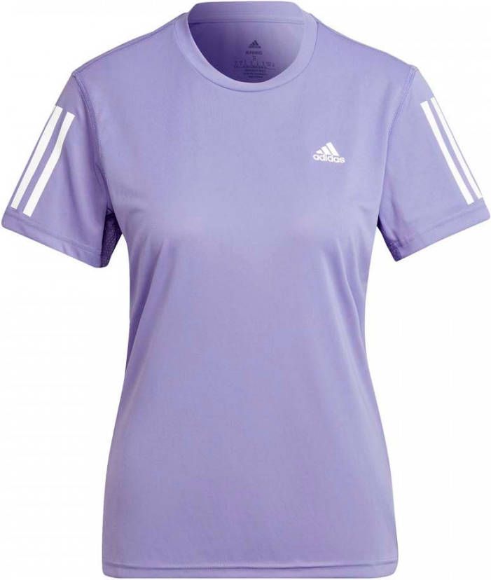 Adidas own the run hardloopshirt paars dames