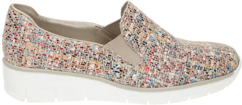 Rieker Instapper Dames Beige/Meerkleurig