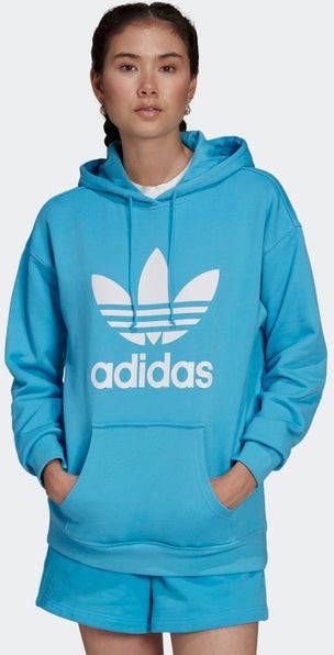 adidas Originals Adicolor Trefolil Hoodie He6952 36 , Blauw, Dames