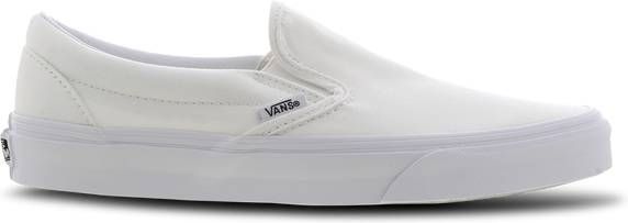Vans Classic Slip On Canvas Trainers True White UK 7