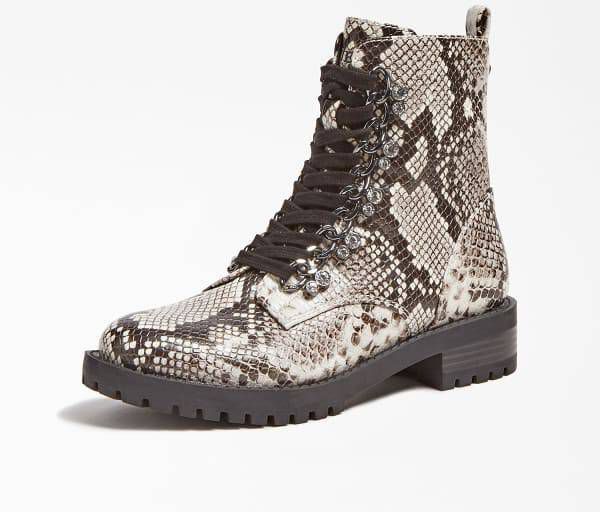 Guess Hinlee python print ankle boot , Grijs, Dames