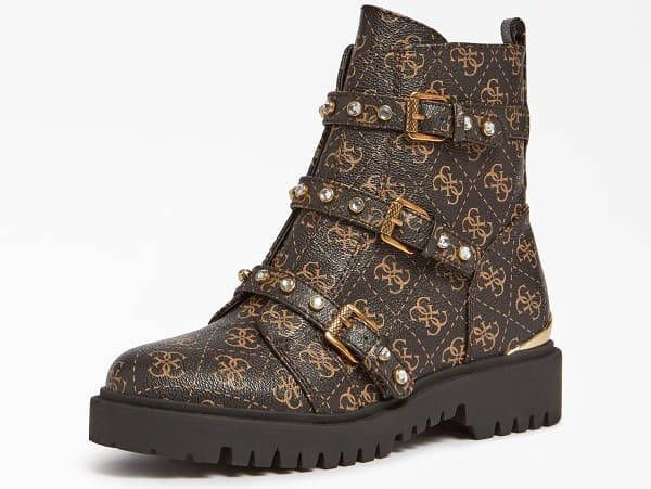 Guess Enkellaarsjes Ocea 4G Logo