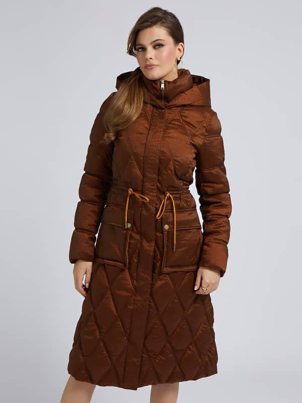 Guess Lange Gewatteerde Pufferjas