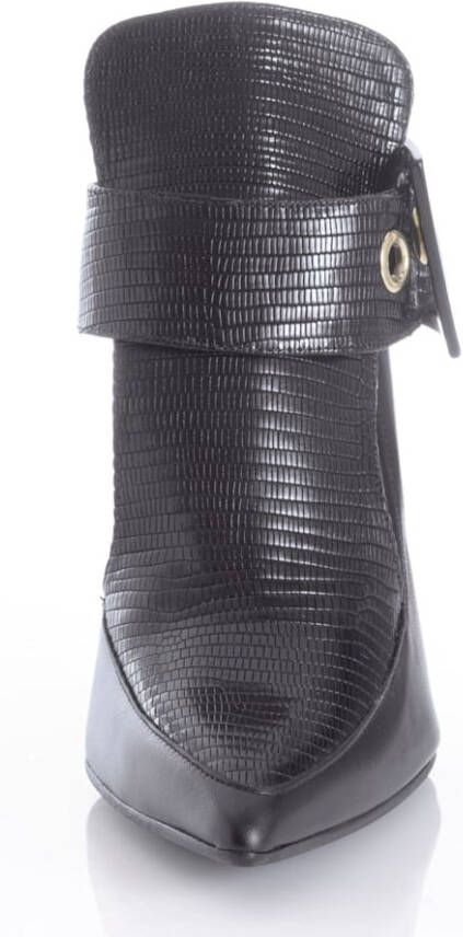 alba moda Enkellaarsje van rundleer Zwart