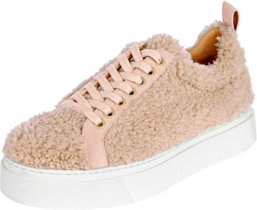 alba moda Sneaker in teddylook Roze