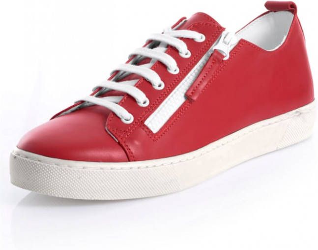alba moda Sneaker van rundleer Rood