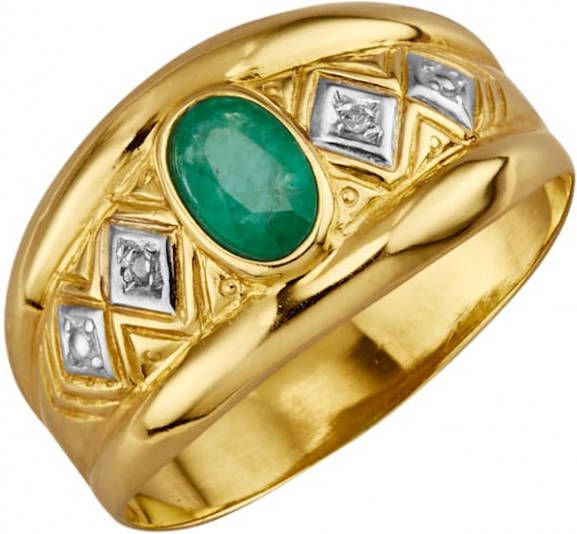 KLiNGEL Damesring van echt zilver Goudkleur