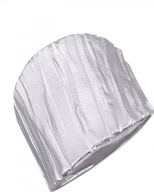 KLiNGEL Damesring van gerodineerd zilver Zilverkleur