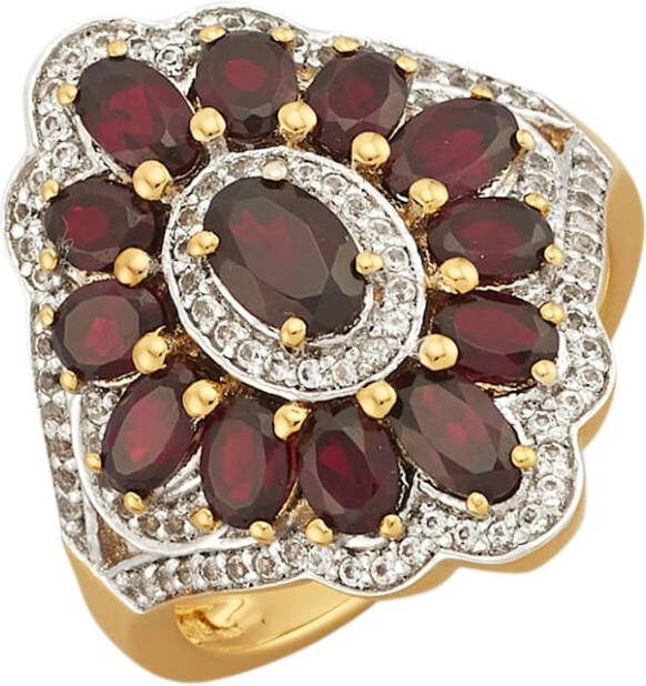 KLiNGEL Damesring van verguld zilver Rood