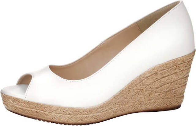 KLiNGEL Peeptoe van hoogwaardig geitennappa Wit