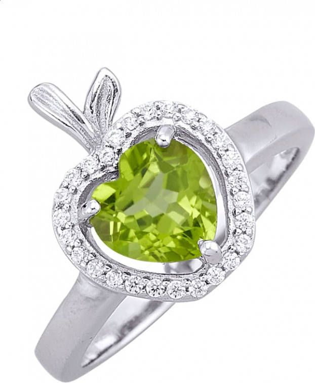 KLiNGEL Ring Appel van echt zilver Zilverkleur