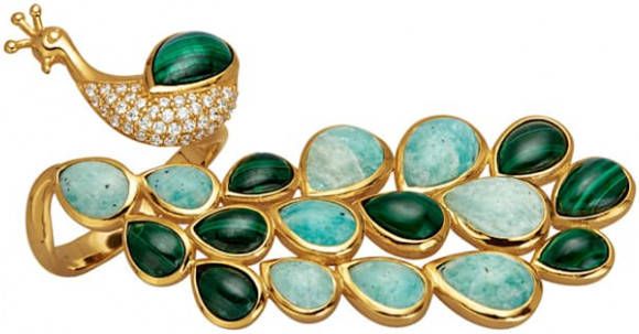 KLiNGEL Ring Pauw Groen