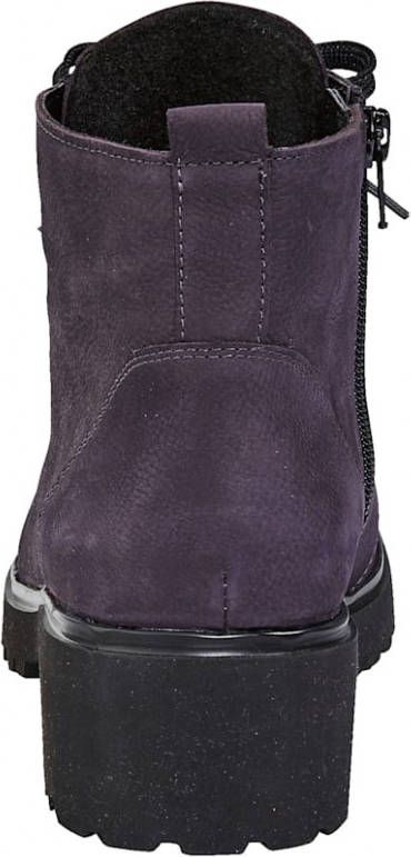 Waldläufer Hoge veterschoen Warme voering van textiel Paars