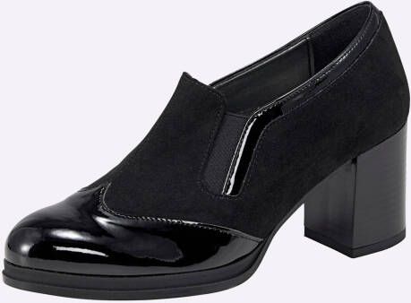 Hoogfrontpumps in zwart van heine