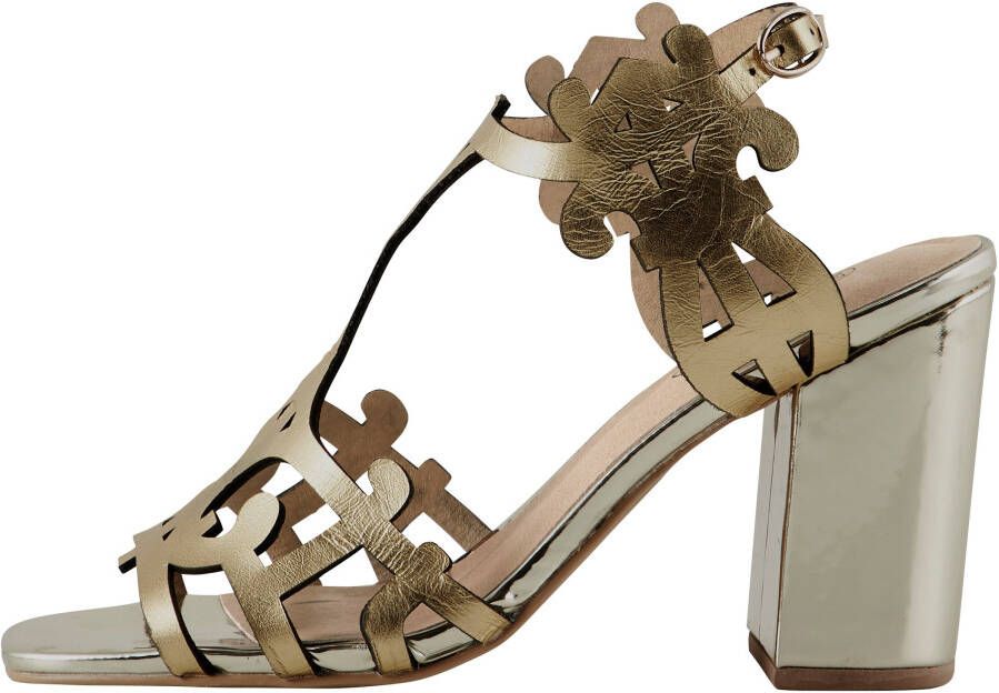 Sandalen in goudkleur van heine