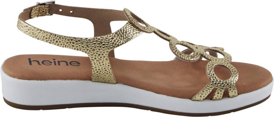 Sandalen in goudkleur van heine