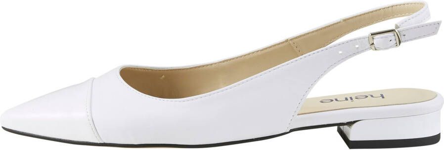 Slingballerina in wit van heine