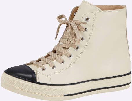 Sneaker in zand/zwart van heine