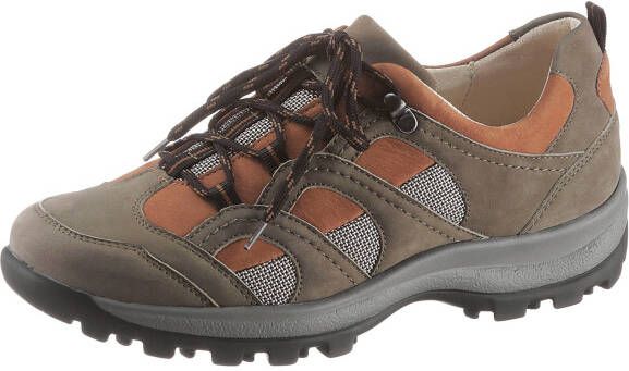 Veterschoen in kaki camel van Waldläufer