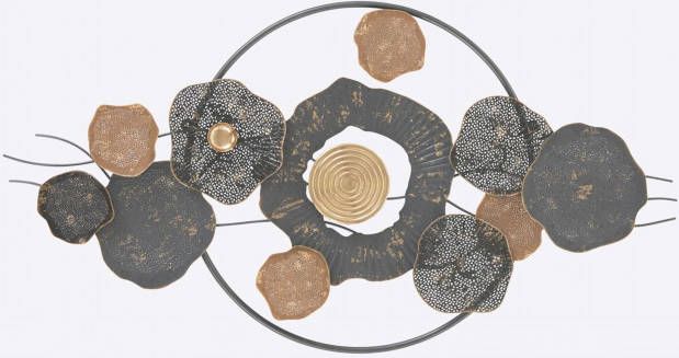 Wanddecoratie in grijs/goudkleurig van heine home