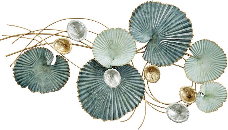 Wanddecoratie in groen/goudkleur van heine home