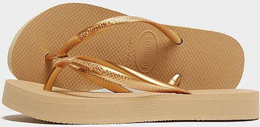 Havaianas Slim Platform Teenslippers Dames Gold Dames